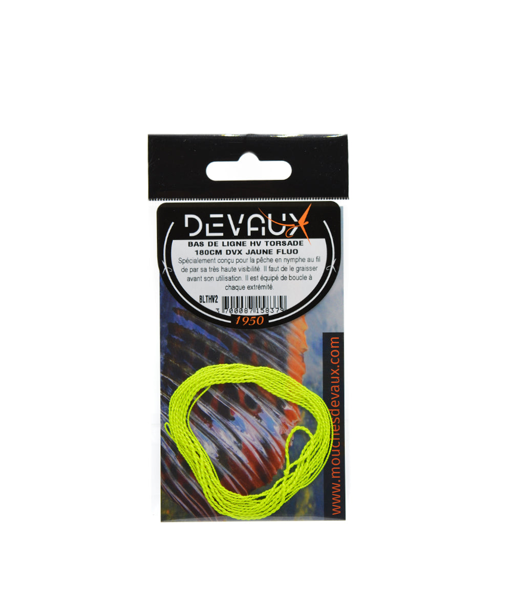 Bas de ligne HV torsadé Devaux jaune fluo