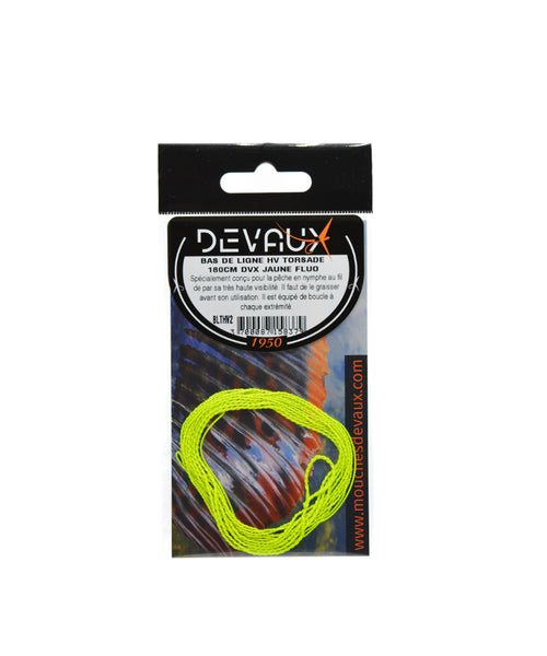 Bas de ligne HV torsadé Devaux jaune fluo