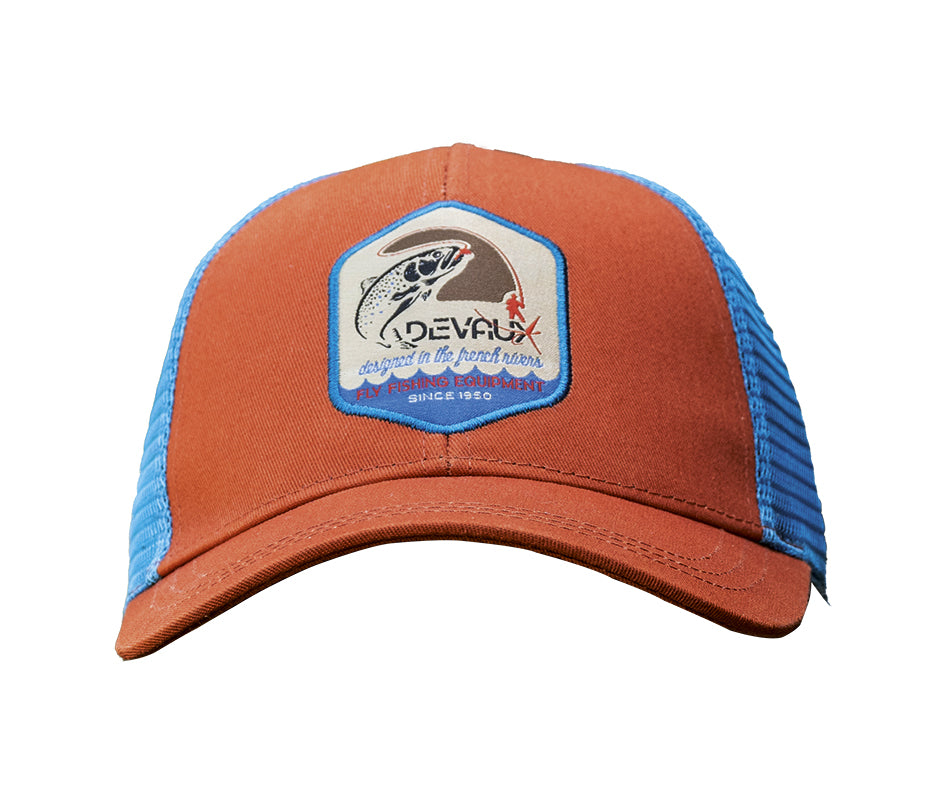 Casquette Devaux Trucker Bomblue vue de face