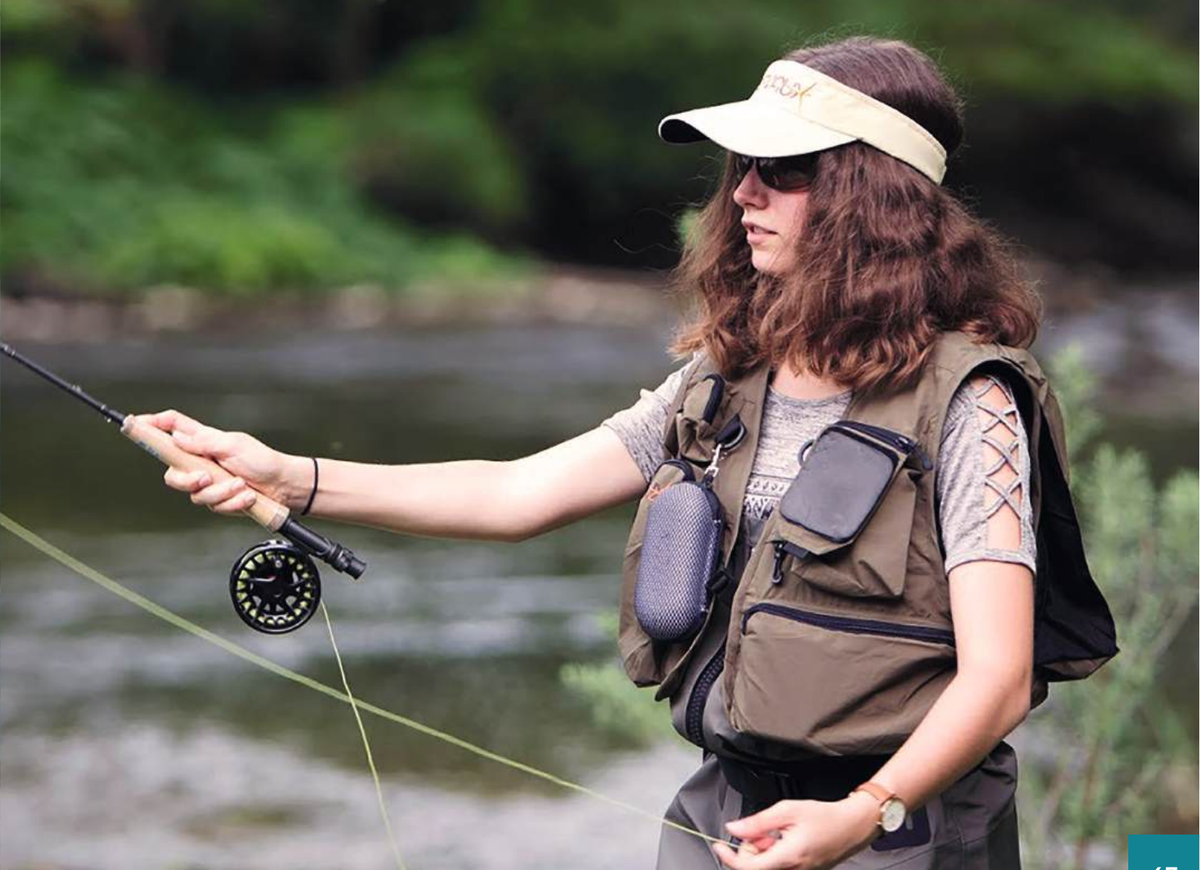 Gilet Matix Devaux porté en pêche