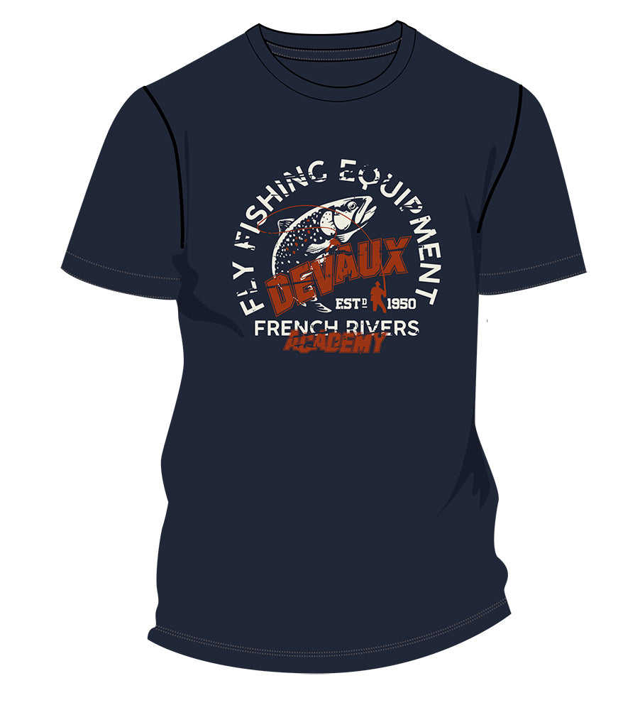 Tee-shirt Devaux Academy Bleu Navy