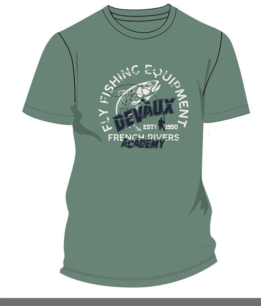 Tee-shirt Devaux Academy Vert d'eau