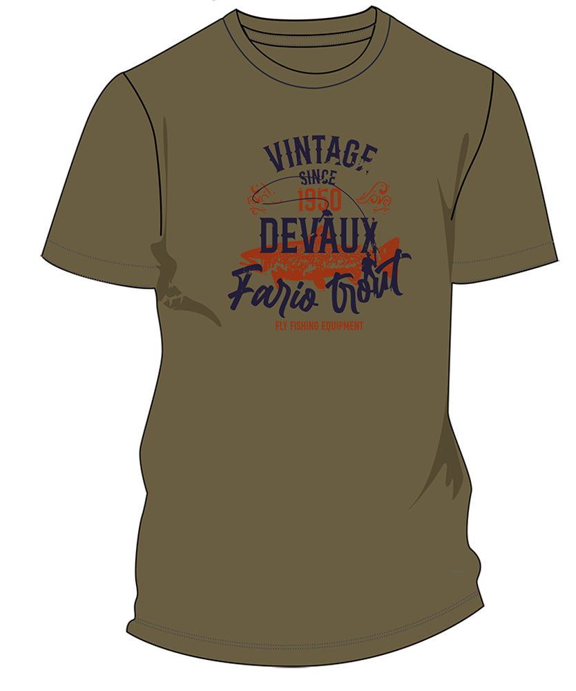 Tee-shirt Devaux Vintage Kaki